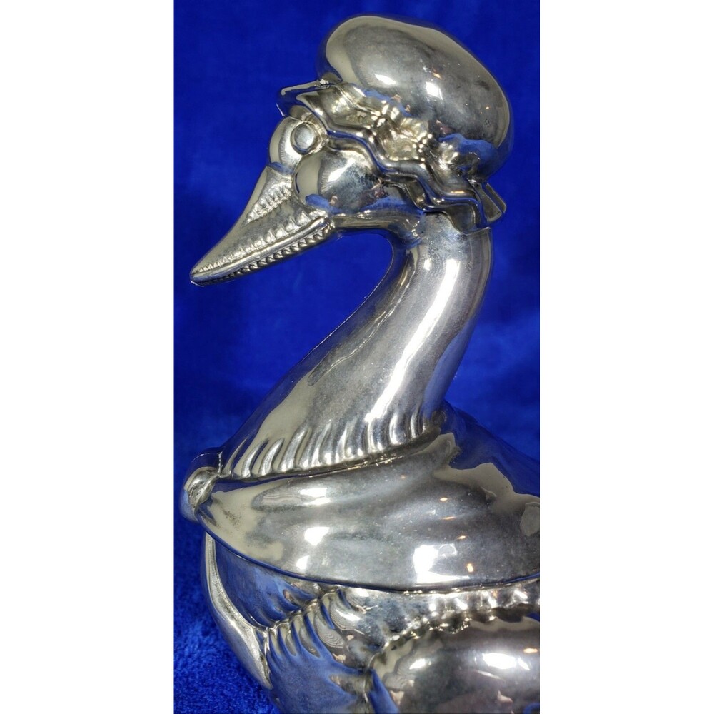 Vintage Godinger Mother Goose Metal Silver Plated Coin Savings Bank - Picture 5 of 12